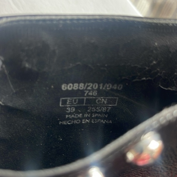 Zara - Limited Edition silver studded lace up heeled booties - size 39 - Picture 8 of 10